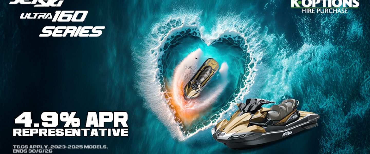 Make waves this Spring with the Kawasaki 160 Series & K-Options Finance